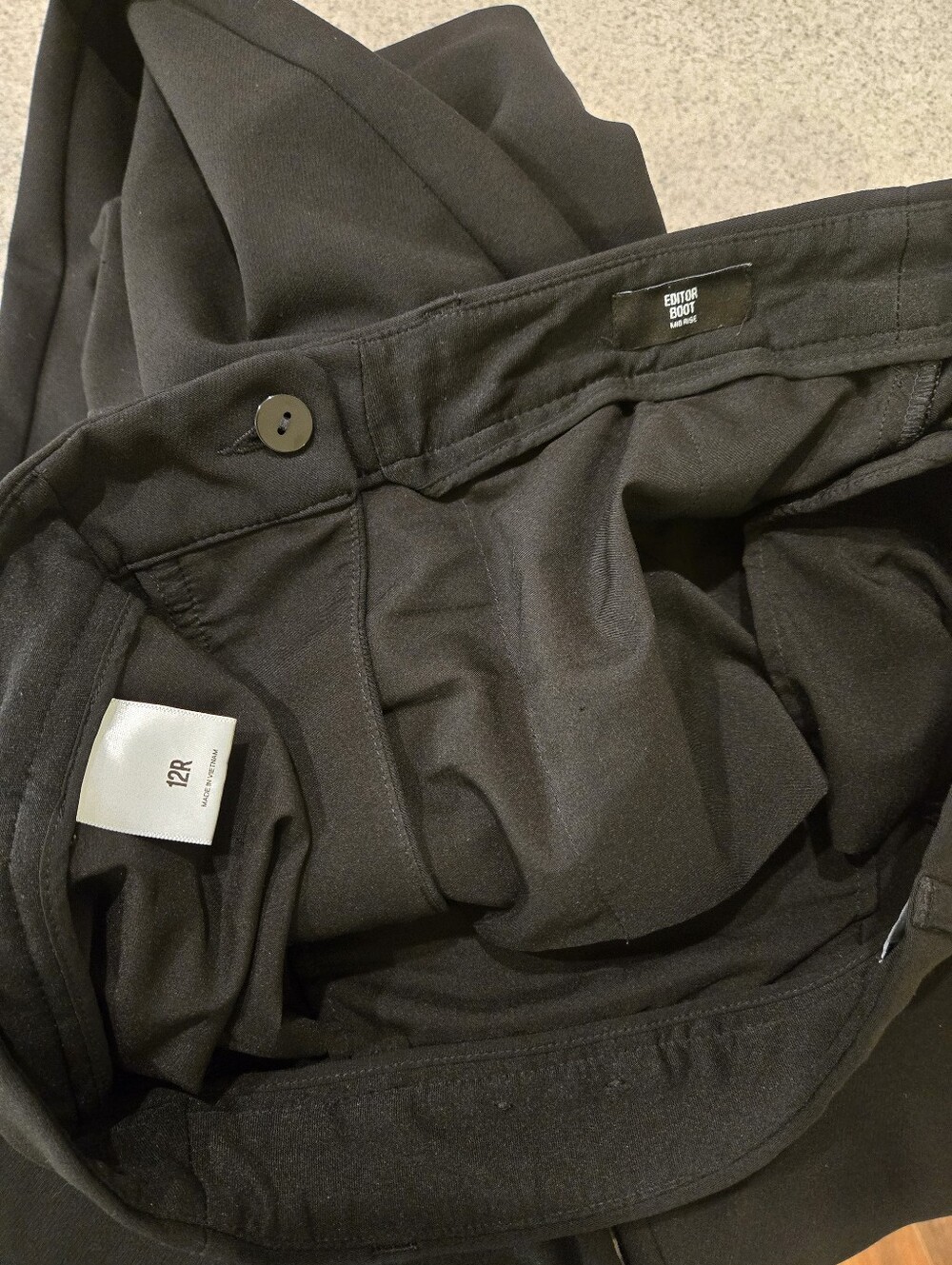 Express Black Editor Mid Rise Bootcut Pants - Picture 9 of 9